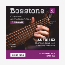 Струны для акустической гитары Bosstone Clear Tone AS FB11-52 11-52