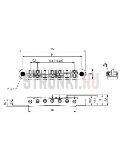 Бридж T-O-Matic Paxphil BM007-BK, Black