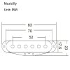 Крышка для сингла PARTS MX1075, 52мм, винтажная белая картинка 2