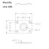 PARTS M569 панель для джека, черная картинка 3