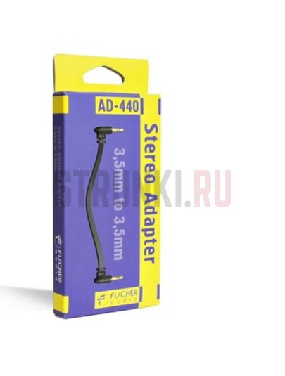 Патч кабель Fischer Audio AD-440 Patch Cable, угловой джеки 3.5мм! 22 см