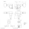 Колок одиночный GOTOH SG381-07, правый, хром картинка 2