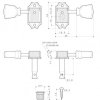 Колок одиночный GOTOH SD90-SL-04, левый, черный картинка 4