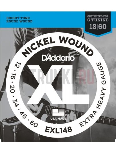 Струны для электрогитары D'Addario EXL148 12-60