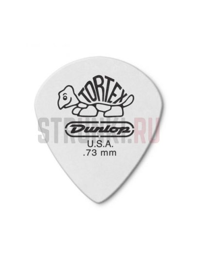 Медиатор Dunlop 478R.73 Tortex Jazz III White Cabinet, 0.73 мм, 1 шт.