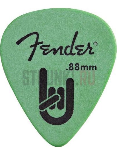 Медиатор Fender Rock On 0.88 мм, 1 шт.