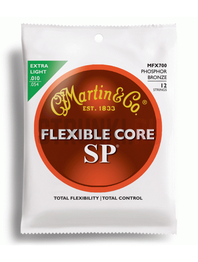 Струны для акустической гитары Martin & Co Flexible Core MFX700 10-54