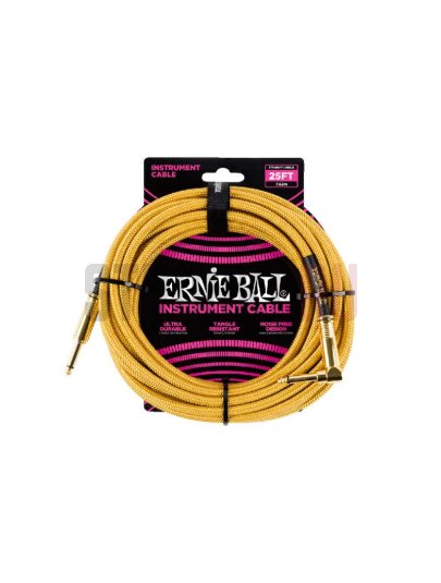 Кабель ERNIE BALL P06070 7,62м (прямой-угловой)