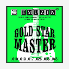 Струны для акустической гитары Emuzin Gold Star Master 6ГСМ-03 10-46