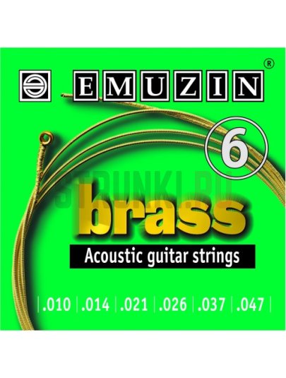 Струны для акустической гитары Emuzin Brass 6А103 10-47