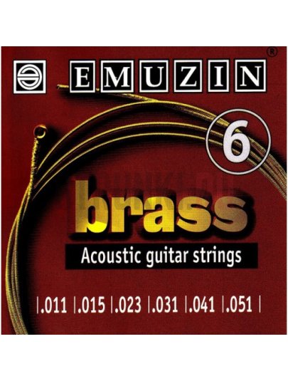 Струны для акустической гитары Emuzin Brass 6А105 11-51