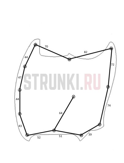 Пластиковая панель, трехслойная, Fender Mustang USA, Musiclily MX1392BK, черный