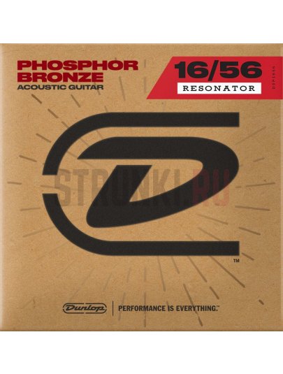 Струны для акустической гитары Dunlop Resonator Phosphor Bronze DOP1656 16-56