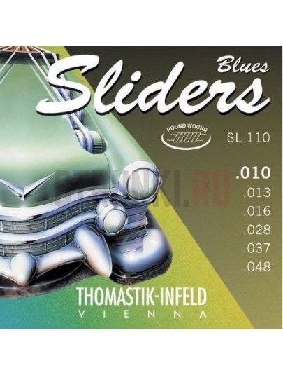 Струны для электрогитары Thomastik-Infeld Blues Sliders SL110 10-48