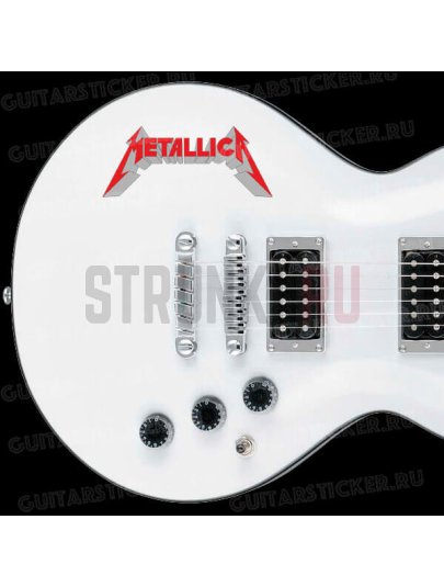 Наклейка для гитары "Metallica 4" Струнки.ру, красный