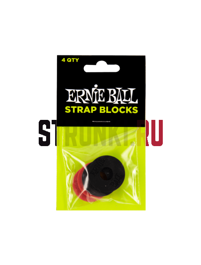 Комплект стреплоков (4шт) ERNIE BALL 4603, резиновые