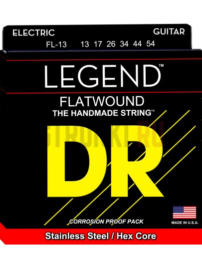 Струны для электрогитары DR Legend FL-13 13-54