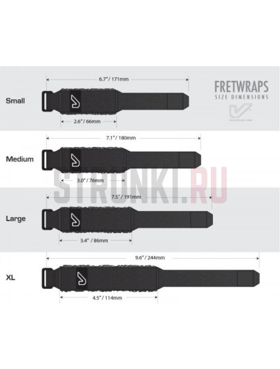 GRUVGEAR FRETWRAPS FW1-RYG-SM заглушка для струн SM, Ямайка