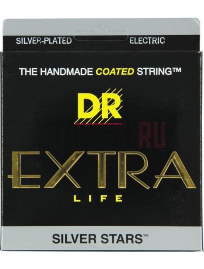 Струны для электрогитары DR Extra Life Silver Stars SIE-10 10-46