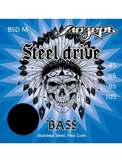 Струны для бас-гитары Мозеръ Steel Drive BSD M 45-105