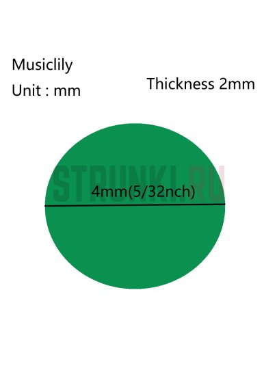 Инлей натуральный перламутр, диаметр 4 мм Musiclily MX2058WP