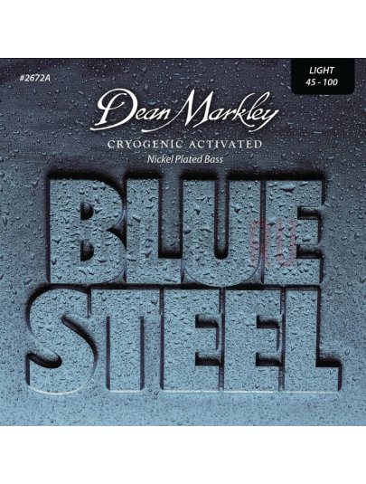 Струны для бас-гитары Dean Markley DM2672A Blue Steel NPS, никелированные 45-100