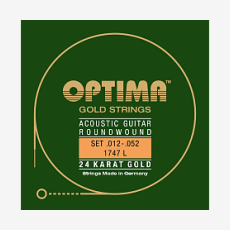 Струны для акустической гитары Optima Acoustic 24K Gold Strings 1747.L 12-52