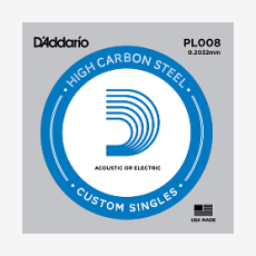 Одиночные струны для акустической гитары D'Addario PL008 8