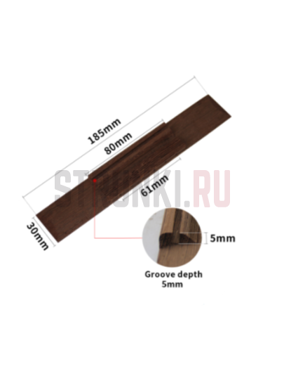 Бридж для классической гитары MusicianWood CLQM102, палисандр Мадагаскарский