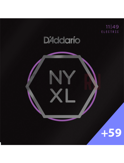 Струны для электрогитары D'Addario NYXL1149 + NYNW059 NYXL 11-59