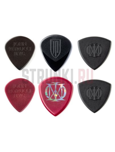 Набор медиаторов Dunlop PVP119 Variety John Petrucci Pack, разноцветные, упаковка 6 шт.