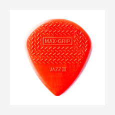 Набор медиаторов Dunlop 471P3N Max-Grip Nylon Jazz III, красные, 1,38 мм, упаковка 6 шт.