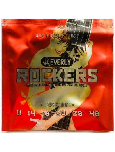 Струны для электрогитары, никель, Everly 9011 Rockers - (11-48)