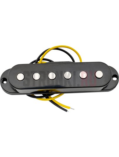 Звукосниматель магнитный сингл, для Fender Strat, бриджевый, черный, PARTS M521