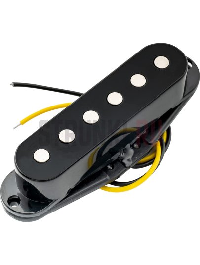 Звукосниматель магнитный сингл, для Fender Strat, бриджевый, черный, PARTS M521