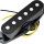 Звукосниматель магнитный сингл, для Fender Strat, бриджевый, черный, PARTS M521 