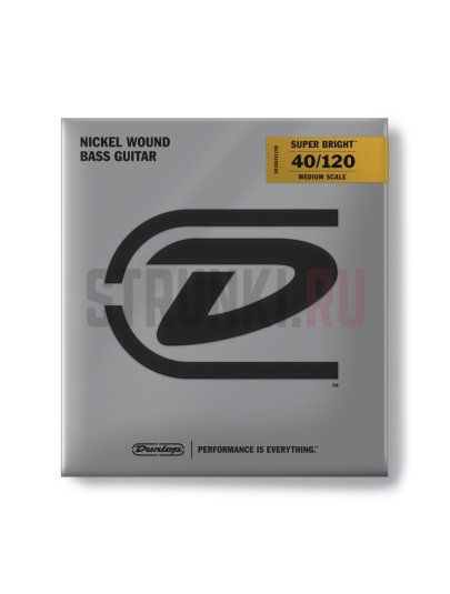 !!!УЦЕНКА!!! Струны для бас-гитары Dunlop DBSBN40120M Super Bright 40-120