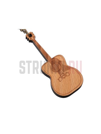 Брелок сувенирный "Гитара", Rin HY-B009, дерево