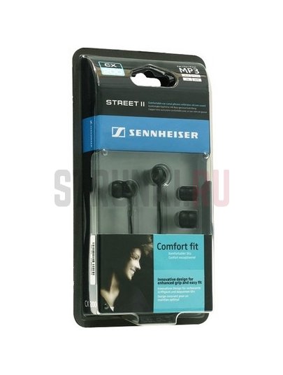 Наушники внутриканальные Sennheiser 502544 CX 200 Street II, черные