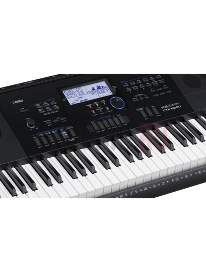Синтезатор Casio CTK-6200, 61 клавиша, черный