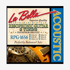 Струны для акустической гитары La Bella RPG-1656 Resophonic G Tuning 16-56