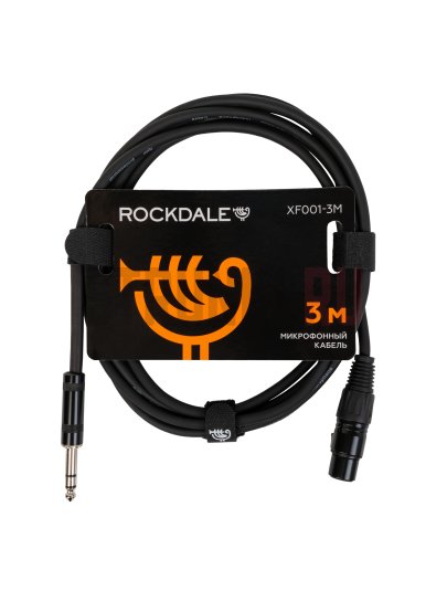 Кабель микрофонный ROCKDALE XF001-3M, 3м (прямой-прямой)