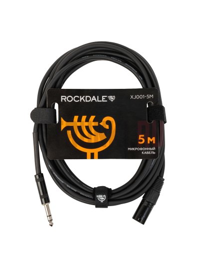 Кабель микрофонный ROCKDALE XJ001-5M, 5м (прямой-прямой)