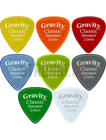 Медиаторы GRAVITY PICKS GCLB15P Classic Big Mini, зеленый, 1.5 мм, 1 шт.