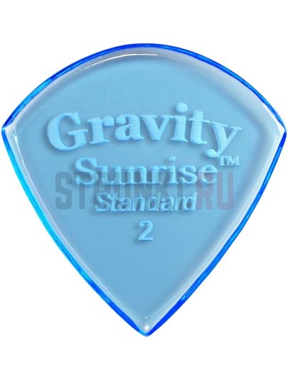 Медиаторы GRAVITY PICKS GSUS2P Sunrise Standard, синий, 2.0 мм, 1 шт.