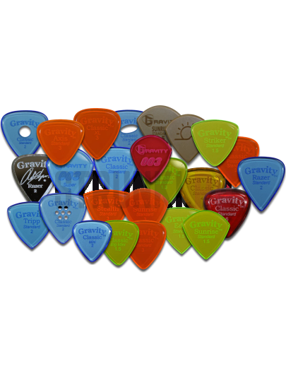 Медиаторы GRAVITY PICKS GTRS2M Tripp Standard Master, синий, 2,0 мм, 1 шт.