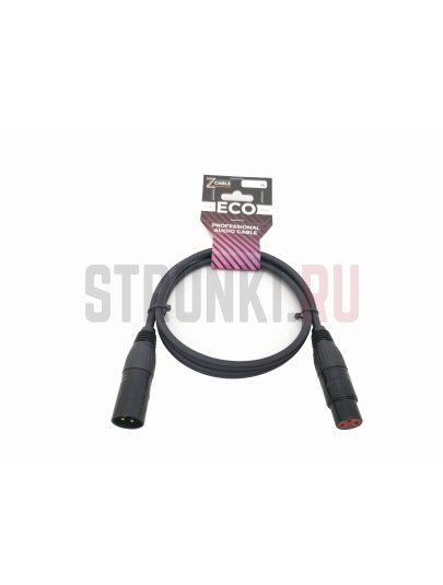 Кабель микрофонный ZZcable E2-XLR-M-F-0060-0, 0,6м (прямой-прямой)