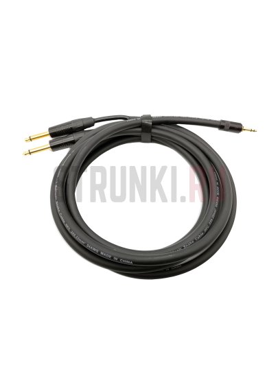 Кабель аудио ZZcable E52-3,5-2J-0700-0, MiniJack - 2xJack, 7м (прямой-прямой)