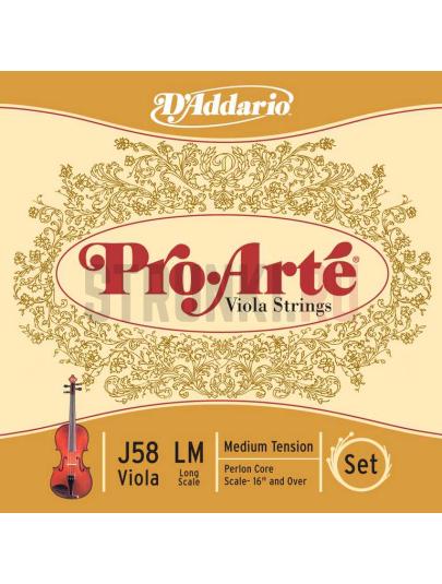 Струны для альта D'Addario J58-LM