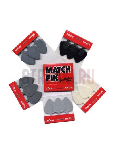 Набор медиаторов Dunlop 448R.46 Match Pik Nylon, 0,46 мм, упаковка 12 х 3шт